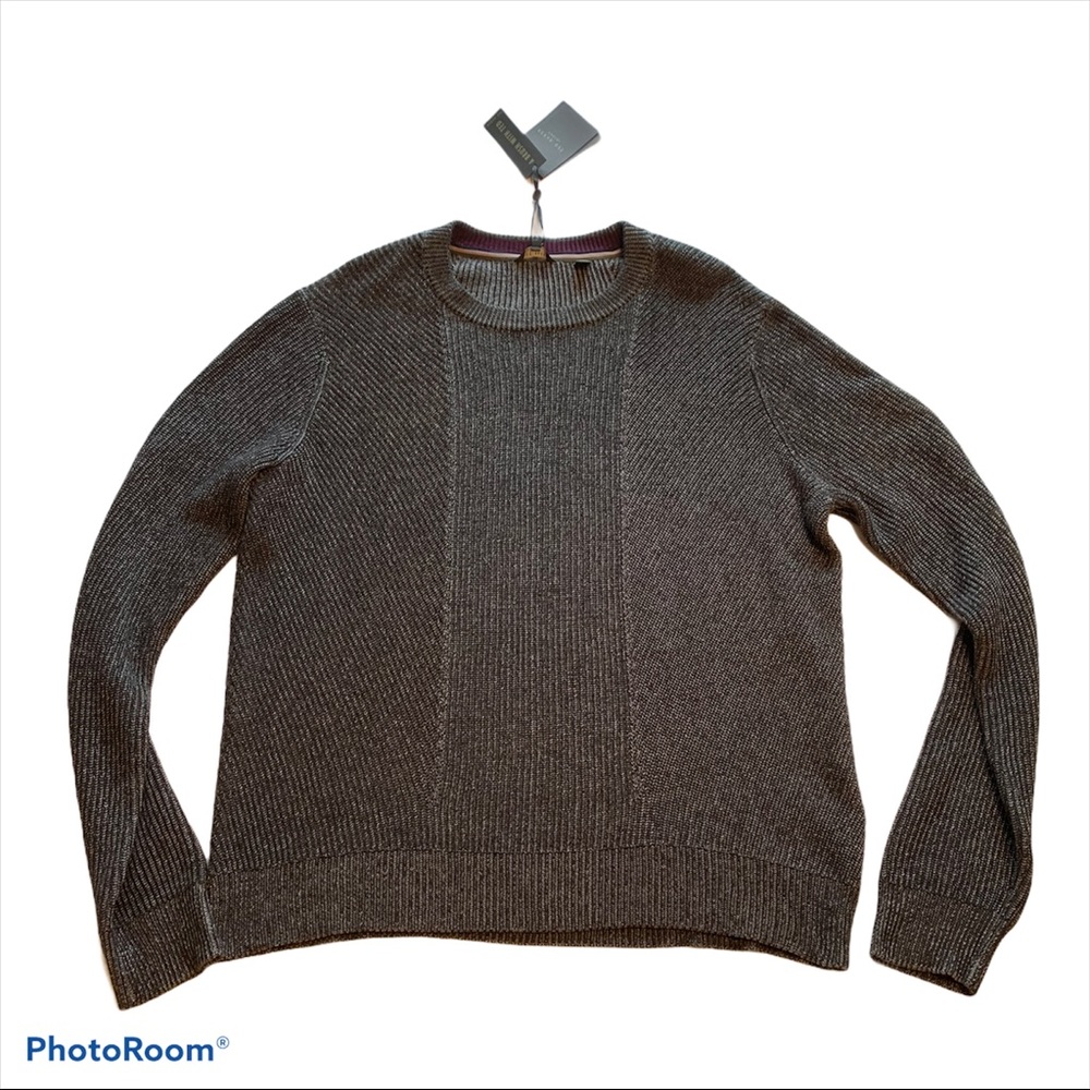 TED BAKER Men's Sweater Size (7) 3XL Grey -NWT